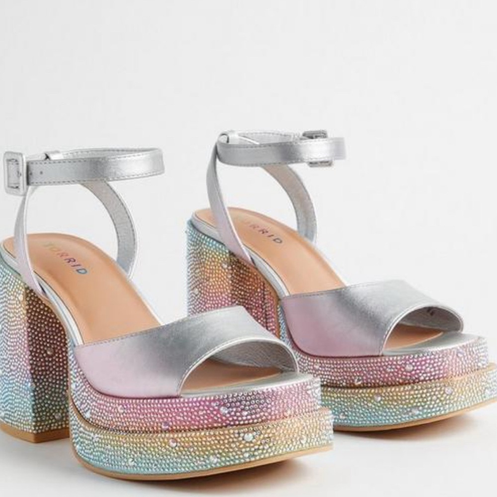 Torrid Pride Double Platform Heel Sandal (WW)